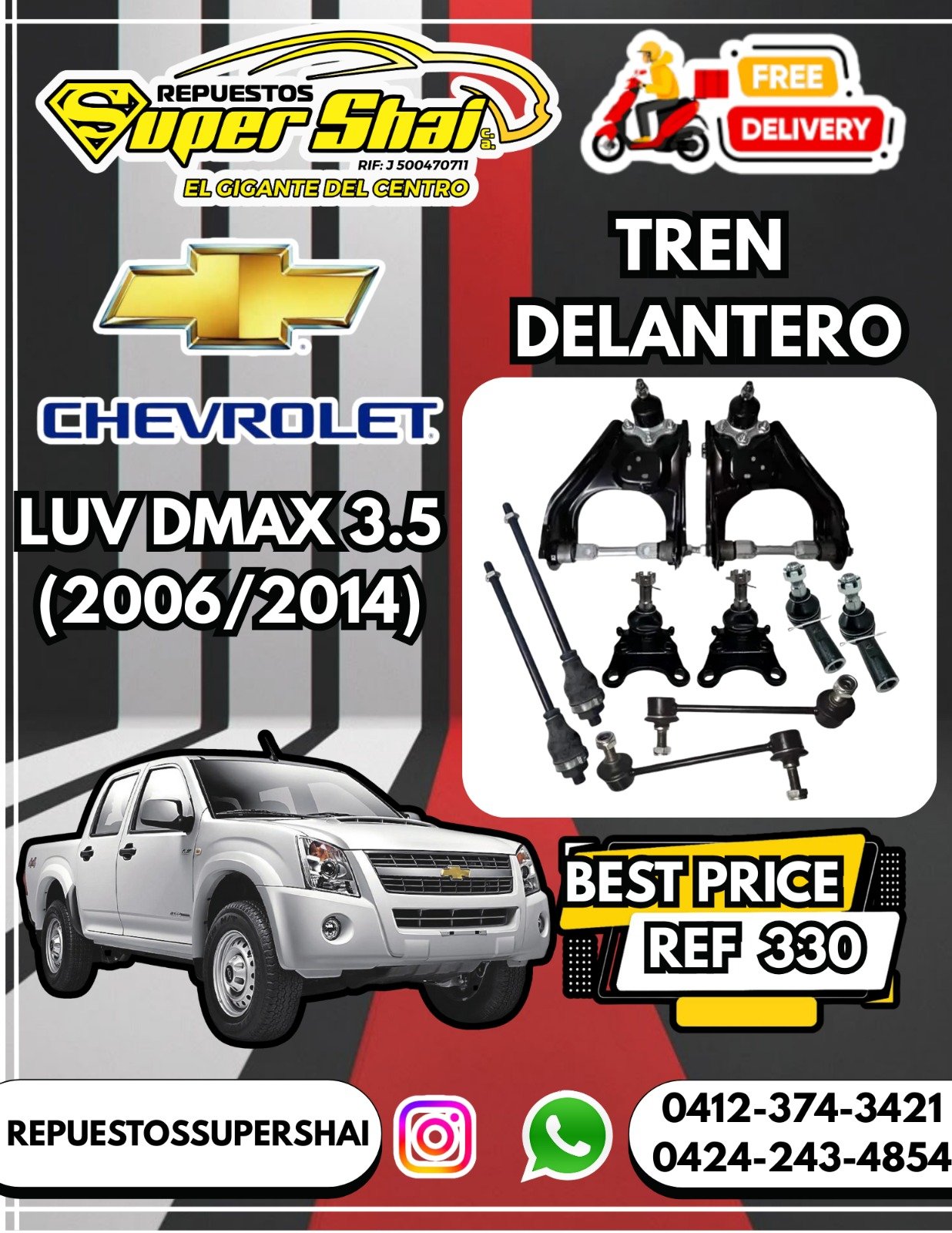 Kit de Tren Delantero, Chery Orinoco