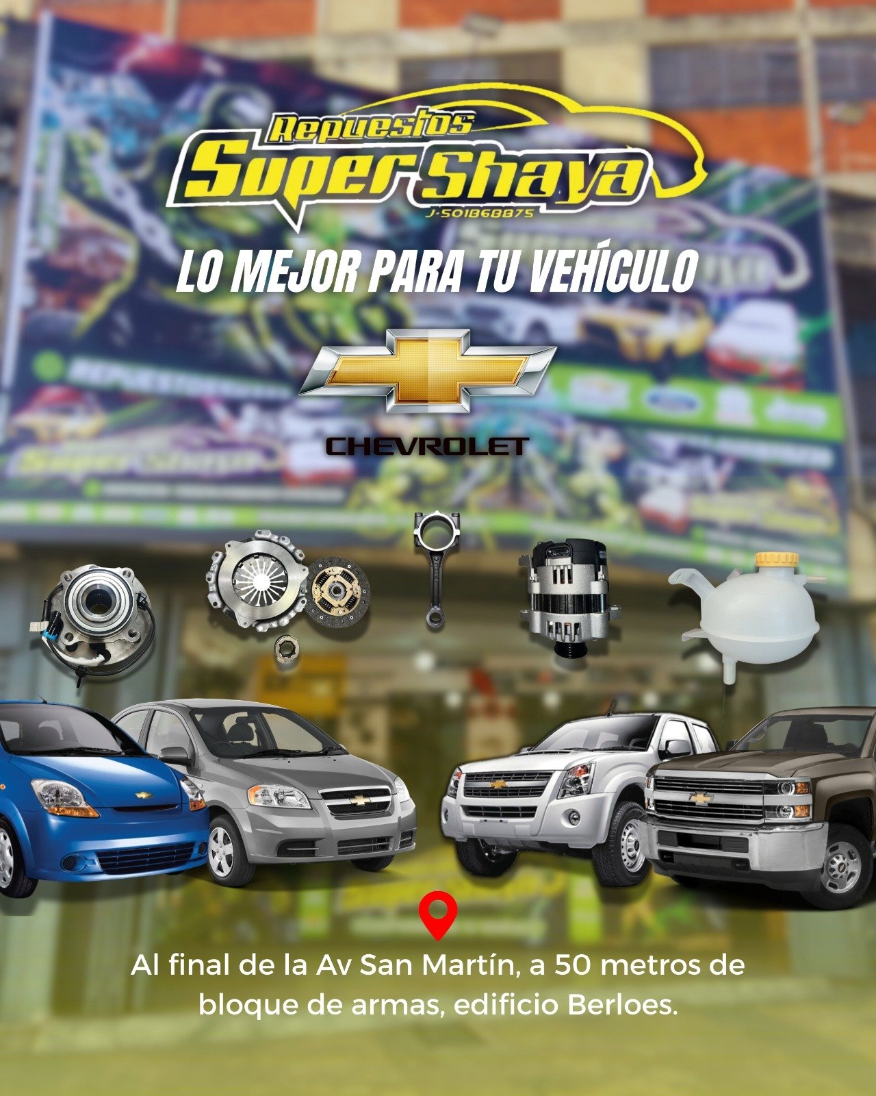 Todo para tu vehiculo Chevrolet, excelentes precios
