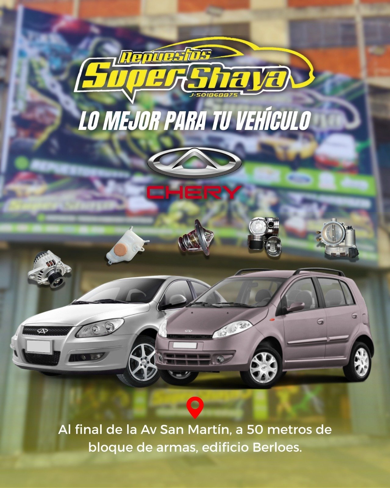 Todo para tu vehiculo Chery, somos multimarca