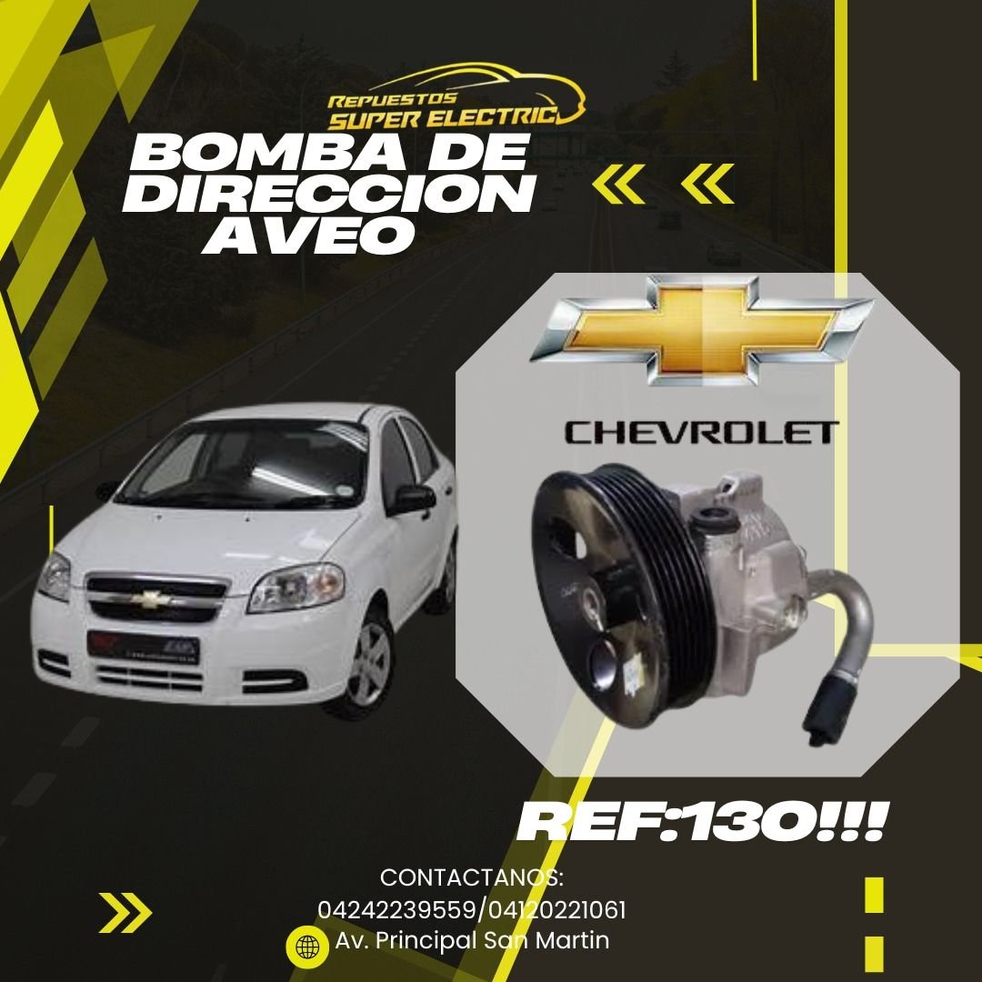 Bomba de Dirección, Chevrolet Aveo